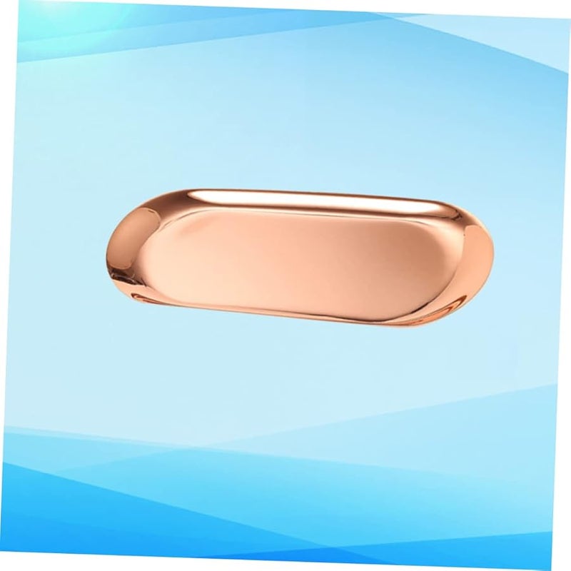 صينية وردية ذهبية صينية مجوهرات صينية تخزين العلاج العطري حاوية عطور صينية - Image 2